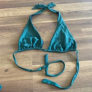 Green bikini top